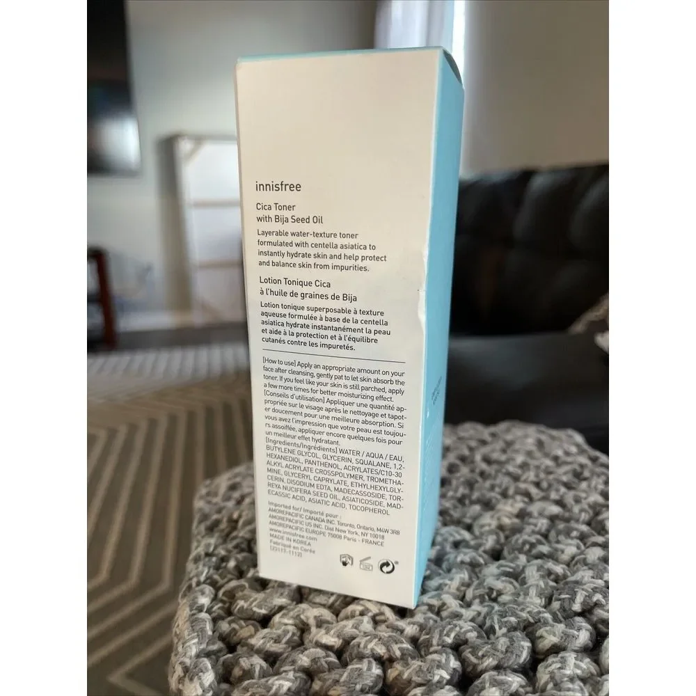 Innisfree Cica Toner With Bija Seed Oil 200mL Clarifying‎ Face Korean Beauty